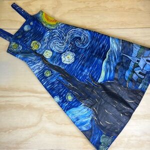 Van Gogh “Starry Night” Hand Painted Women’s Dress Size 4